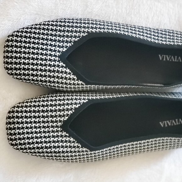 Vivaia Margot 2.0 flats, Houndstooth, Square Toe, Size 41 EU/9.5 US - Picture 2 of 6